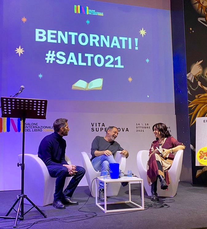 Emanuele Trevi e Nadia Terranova al Salone del Libro di Torino 2021.